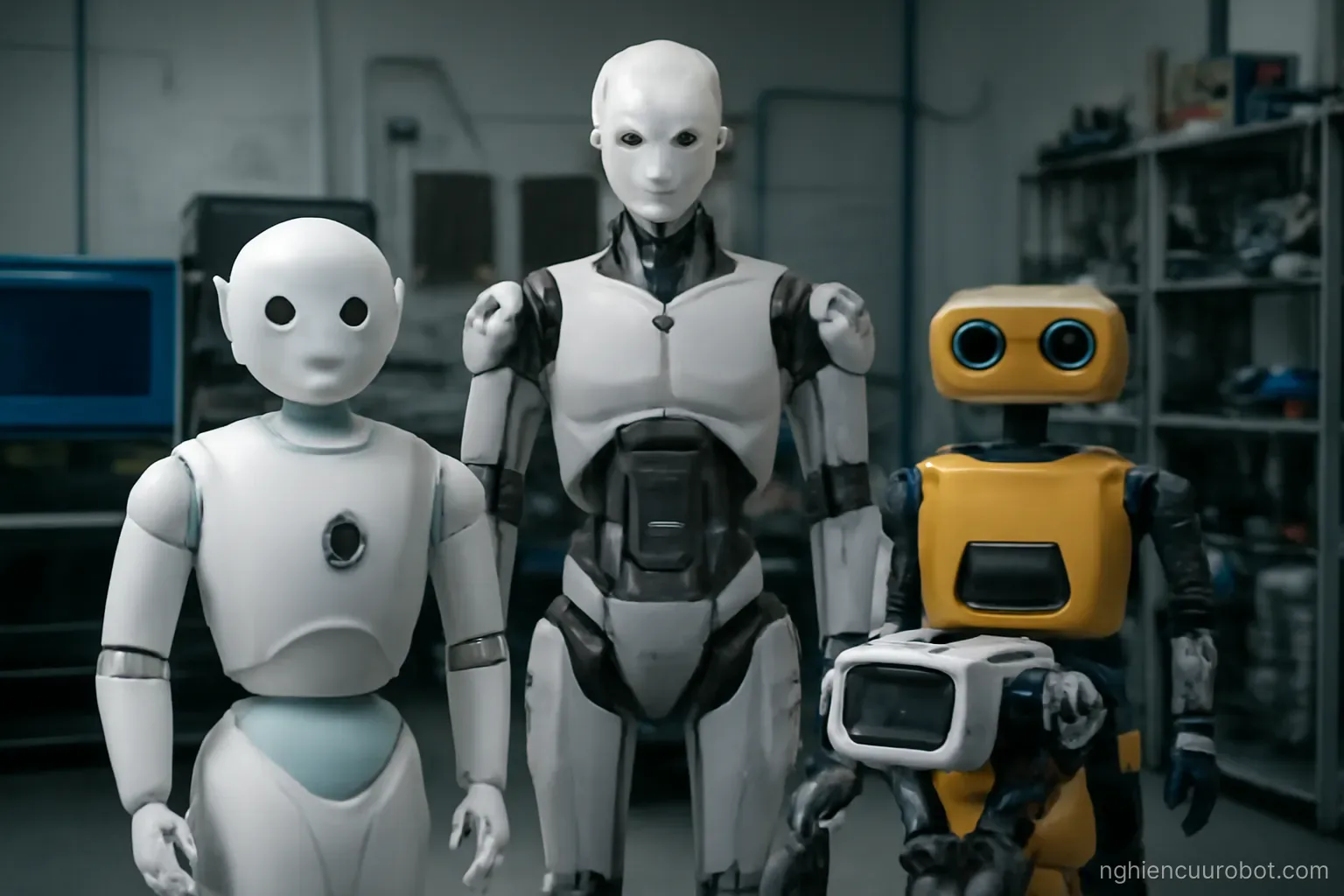Nhiều loại robot khác nhau trong cùng một phòng